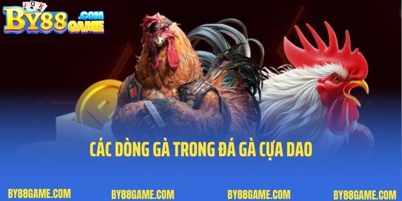 Các dòng gà trong đá gà cựa dao